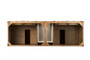 Brittany 72" Double Vanity, Saddle Brown