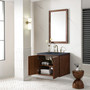 Amberly 30" Single Vanity, Mid-Century Walnut
