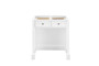 De Soto 30" Countertop Unit (Makeup Counter), Bright White