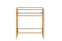 Boston 31.5" Stainless Steel Sink Console, Radiant Gold