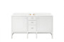 Addison 60" Double Vanity Cabinet, Glossy White