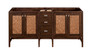 Addison 72" Double Vanity Cabinet, Mid-Century Acacia