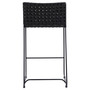 Alice Indoor-Outdoor Flat Rope and Iron Counter Stool