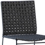Alice Indoor-Outdoor Flat Rope and Iron Dining Side Chair