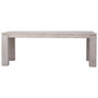 Datona 86" Rectangular Reclaimed Pine Block 4 Leg Dining Table