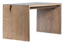 Evie Reclaimed Pine 54" Waterfall Style Writing Desk with Cutout Detail