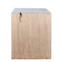 Evie Reclaimed Pine 68" Waterfall Style Dining Counter Table with Cutout Detail
