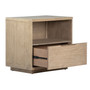 Finn Light Wash Acacia Single Drawer Storage Night Stand