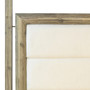 Finn Light Wash Acacia Upholstered Headboard Platform Canopy