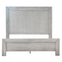 Jace Light Grey Reclaimed Acacia and Rattan Panel Bed