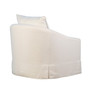 Leo Upholstered Performance Linen Slip Cover Occasional Chair in Oatmeal