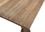 Owen Rectangular Reclaimed Mindi Wood Carved 4-Leg Dining Table
