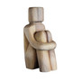 Reflection Hand Carved Suar Hardwood Tabletop Figurine Sculpture