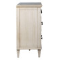 Xander Reclaimed Acacia Whitewash Coastal 8-Drawer Dresser with Iron Hardware