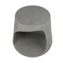 Candore Lightweight Concrete Round Indoor-Outdoor Side Table With Cutout In Natural Grey