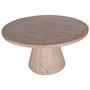 Antonio Round Reclaimed Pine Cone Shaped Pedestal Base Dining Table
