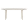 Avery 79" Oval Whitewash Dining Table