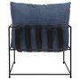 Brooks Black Iron Hammock Style Occasional Chair with Cushion