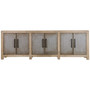 Evie 109" Reclaimed Pine Two-Tone 6-Door Sideboard