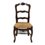 French Ladderback Side Chair, Brown - Set of 2