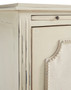 Linen and Beaded Front End Table