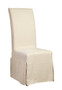 Linen Floor Length Slip Covered Parsons Chair - Set of 2
