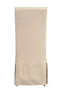 Linen Floor Length Slip Covered Parsons Chair - Set of 2