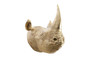 Rhino Wall Art, Resin, Gold Leaf