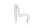 Seat Belt Dining Chair, High Back, White/Off-White