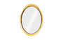 Broken Egg Mirror, White and Gold Leaf