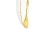 Broken Egg Mirror, White and Gold Leaf