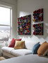 Paint Can Wall Art, Square, Assorted Colors, LG