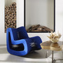 Seat Belt Rocking Chair, Blue/Black