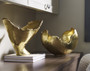 Burled Bowl, Resin, Gold Leaf Finish