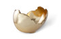 Burled Bowl, Resin, Gold Leaf Finish