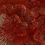Flower Wall Art, Medium, Coral, Metal
