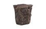 Log Side Table, Bronze