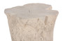 Log Side Table, Roman Stone