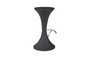Marley Bar Stool, Burnt, Stainless Steel Foot Rest