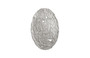 Molten Wall Disc, Medium, Silver Leaf