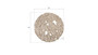 Molten Wall Disc, Small, Silver Leaf