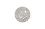 Molten Wall Disc, Small, Silver Leaf