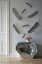 Plateada Hollow Console, Silver Leaf