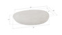 River Stone Coffee Table, Roman Stone, Small
