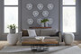 River Stone Side Table, Gel Coat White