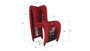 Seat Belt Dining Chair, Red/Black