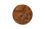 Teak Chunk Stool, Round