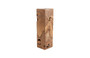 Teak Slice Pedestal, Square, LG