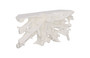 Beau Cast Root Console Table, Gel Coat White