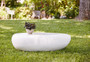 River Stone Coffee Table, Gel Coat White, Large